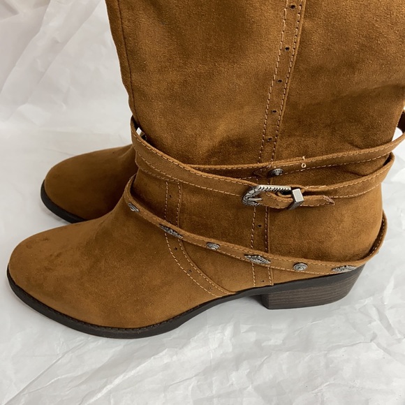 Mudd sz 9.5 vegan zip up knee-high boots like new - Picture 7 of 14